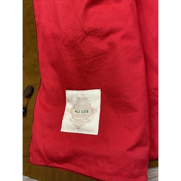 ORVIS Heritage Field Coat Men XXL Waxed Jacket Brown Corduroy Collar Line Rare - Picture 4 of 15